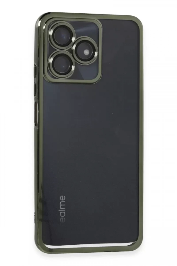 Realme C53 Kılıf Lensli Silikon - Yeşil