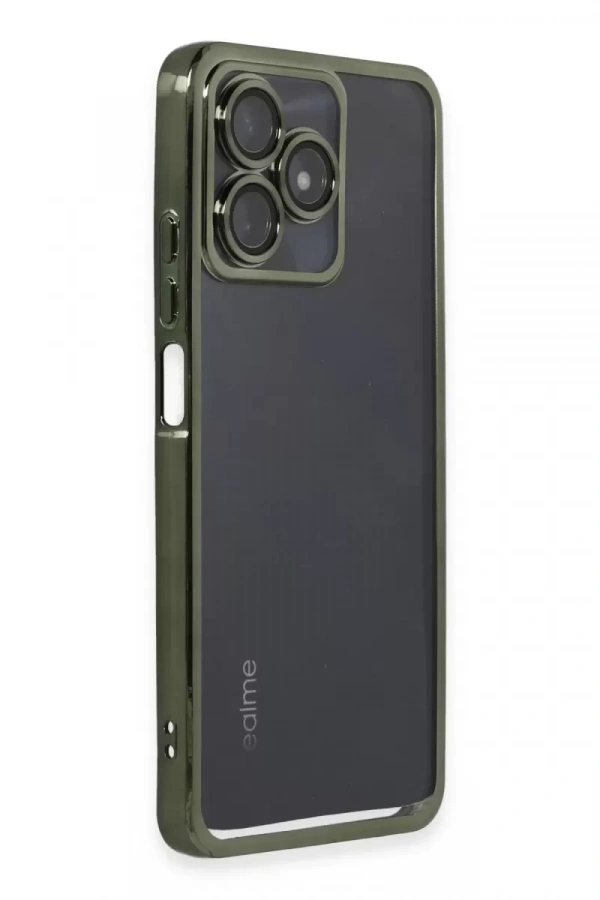 Realme C53 Kılıf Lensli Silikon - Yeşil
