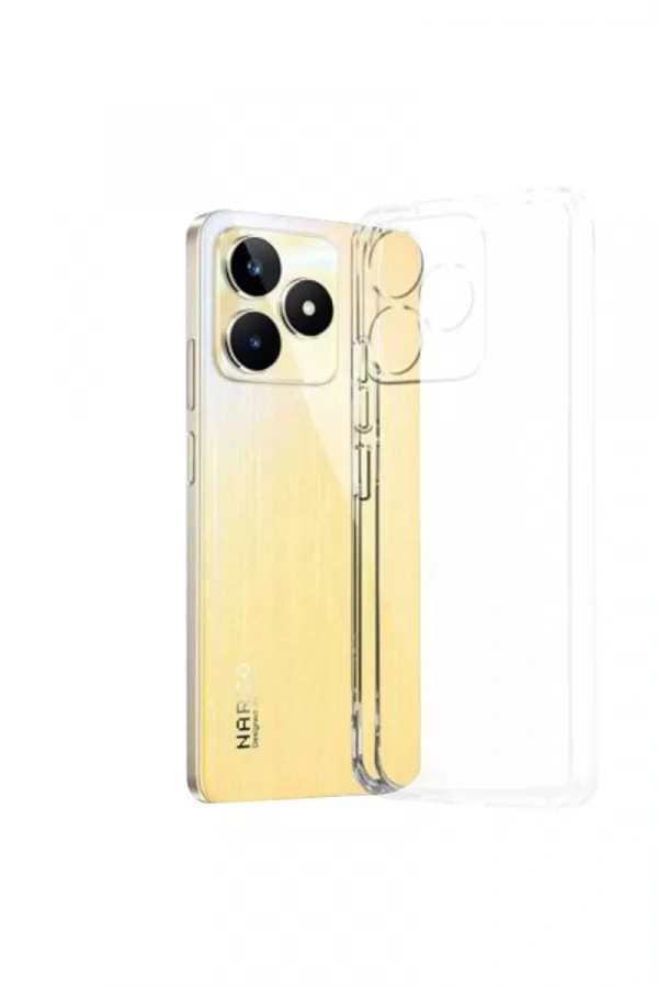 Realme C53 Kılıf Lüx Şeffaf Silikon