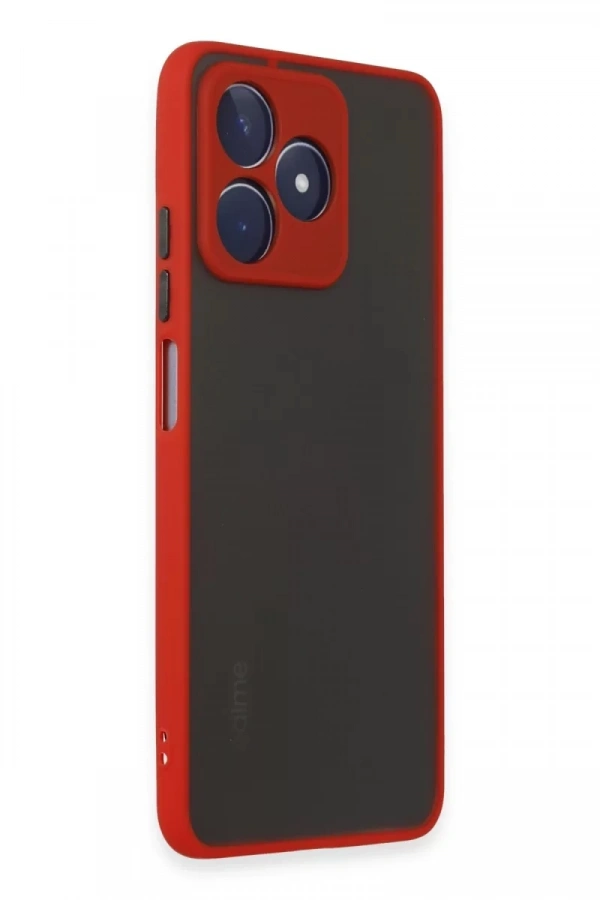 Realme C53 Kılıf Montreal Silikon Kapak - Kırmızı