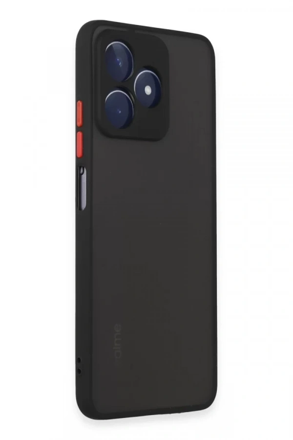 Realme C53 Kılıf Montreal Silikon Kapak - Siyah