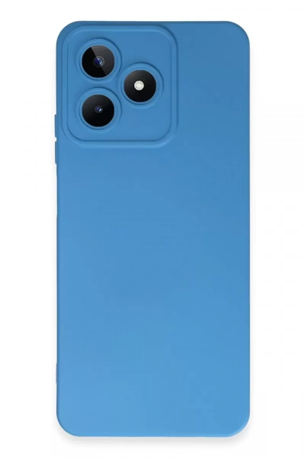 Realme C53 Kılıf Nano içi Kadife Silikon - Mavi