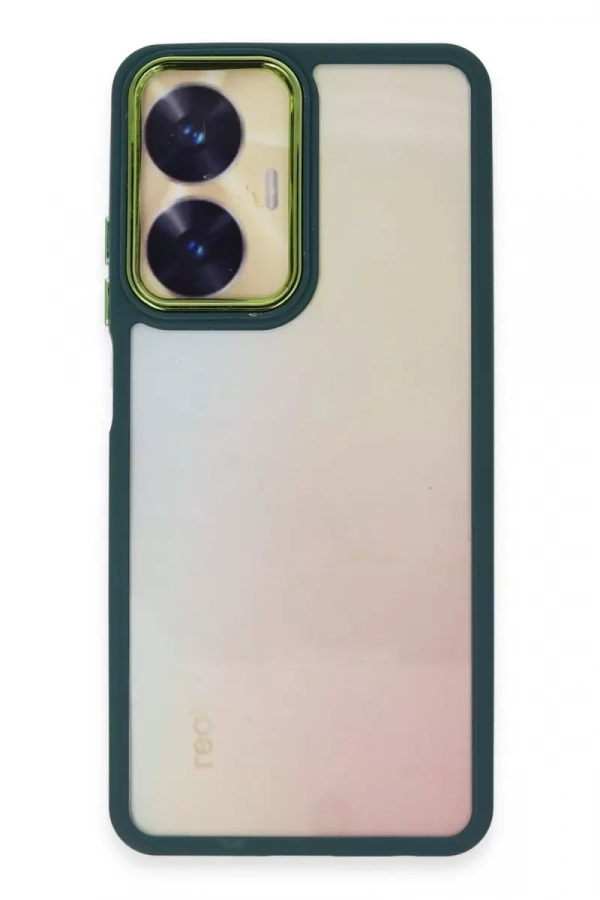 Realme C55 Kılıf Dora Kapak - Haki Yeşil