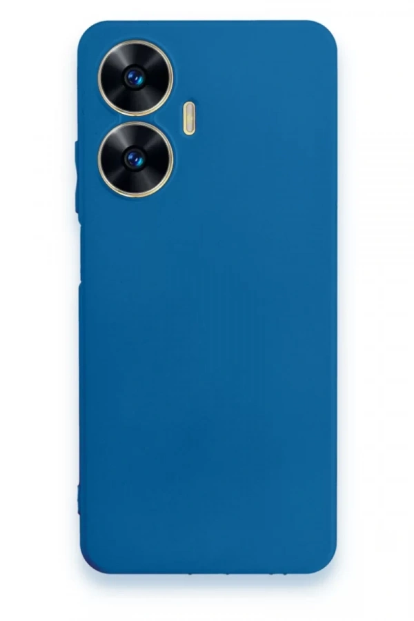 Realme C55 Kılıf First Silikon - Mavi
