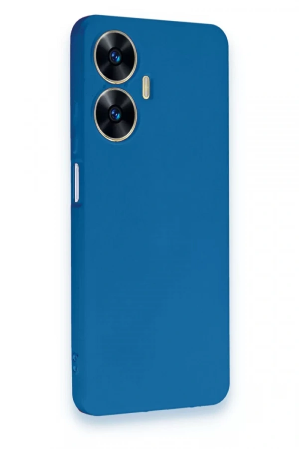 Realme C55 Kılıf First Silikon - Mavi