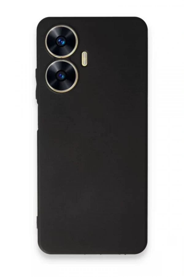 Realme C55 Kılıf First Silikon - Siyah