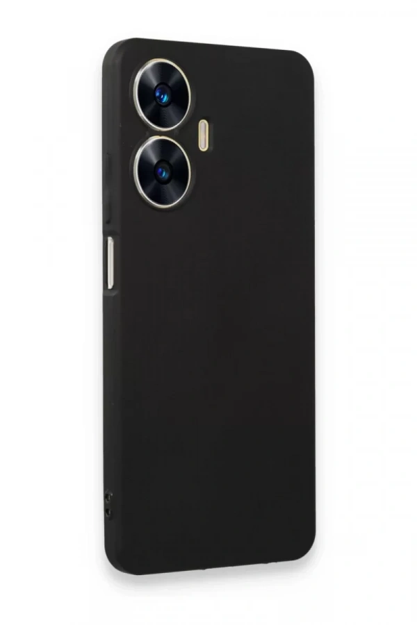 Realme C55 Kılıf First Silikon - Siyah