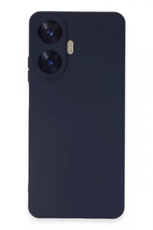 Realme C55 Kılıf Nano içi Kadife Silikon - Mor