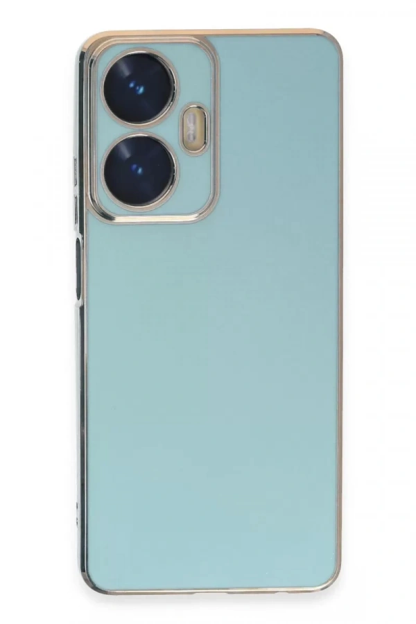 Realme C55 Kılıf Volet Silikon - Açık Yeşil