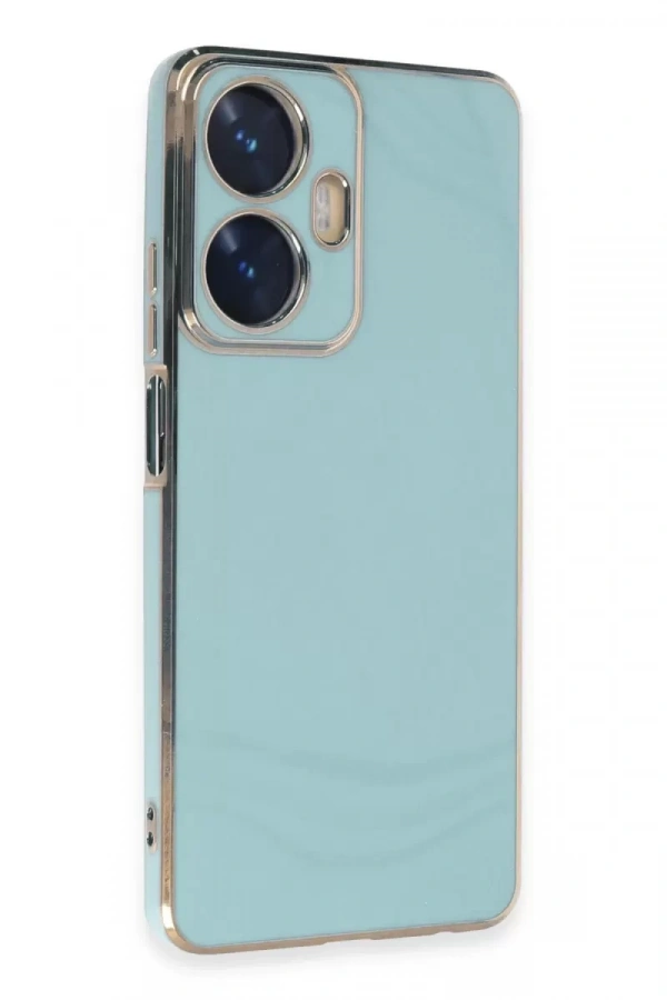 Realme C55 Kılıf Volet Silikon - Açık Yeşil