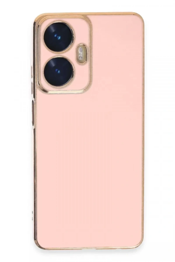 Realme C55 Kılıf Volet Silikon - Pembe