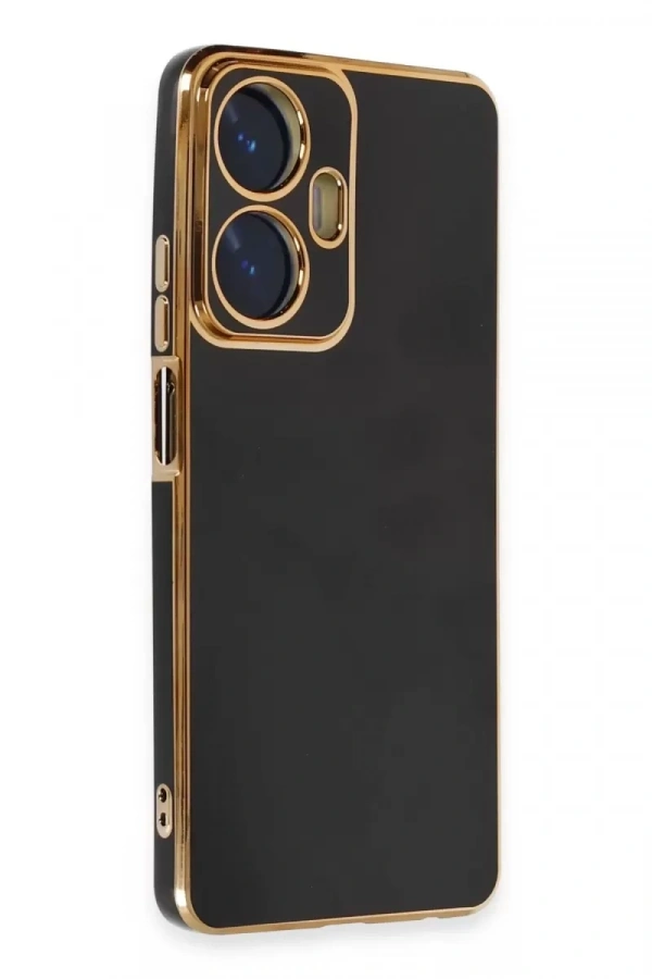 Realme C55 Kılıf Volet Silikon - Siyah