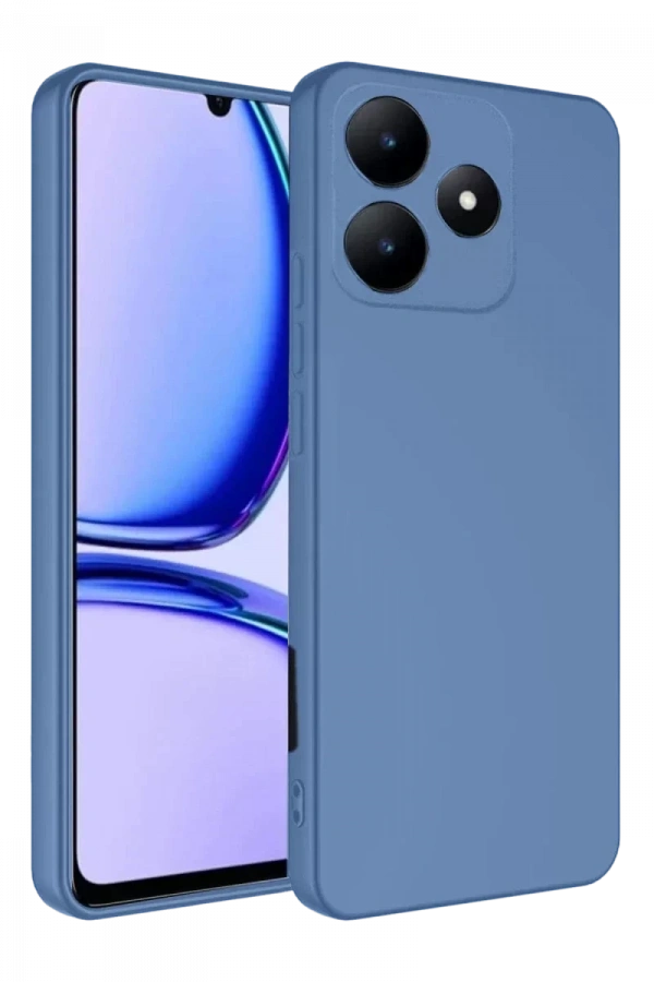 Realme C61 Kılıf First Silikon - Mavi