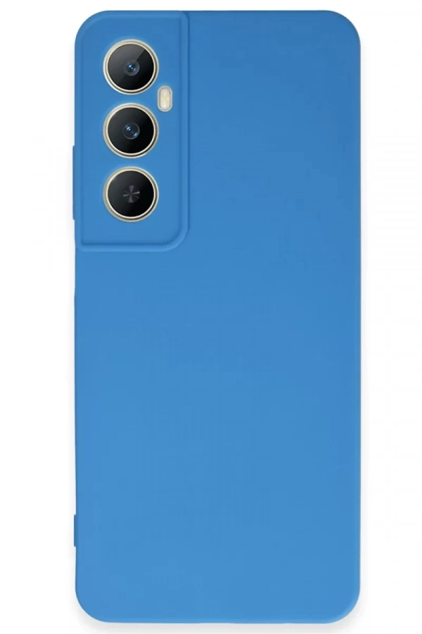 Realme C65 Kılıf First Silikon - Mavi