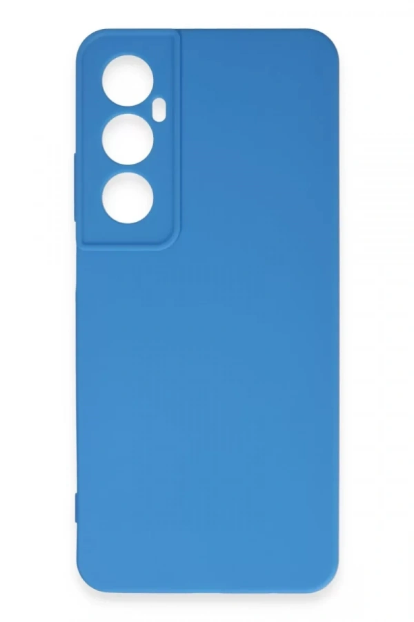 Realme C65 Kılıf First Silikon - Mavi