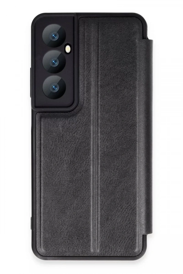 Realme C65 Kılıf Flip Cover - Siyah