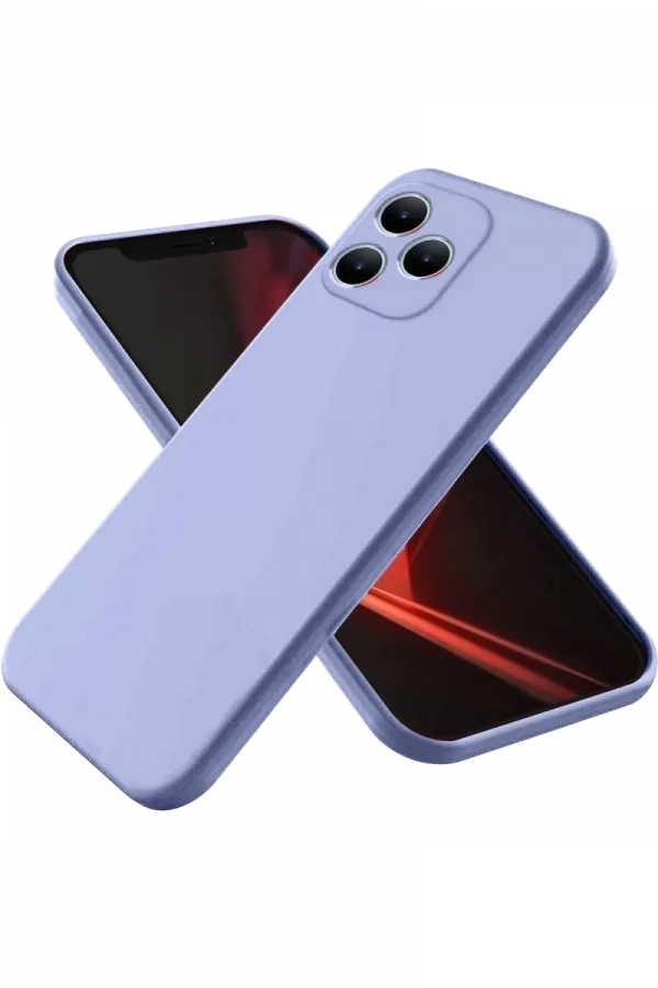Realme Note 50 4G Kılıf First Silikon - Lila