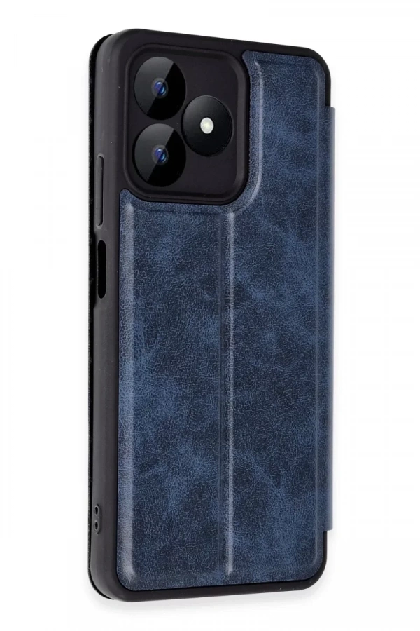 Realme Note 50 4G Kılıf Flip Cover - Lacivert