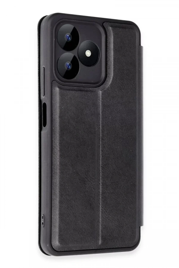 Realme Note 50 4G Kılıf Flip Cover - Siyah