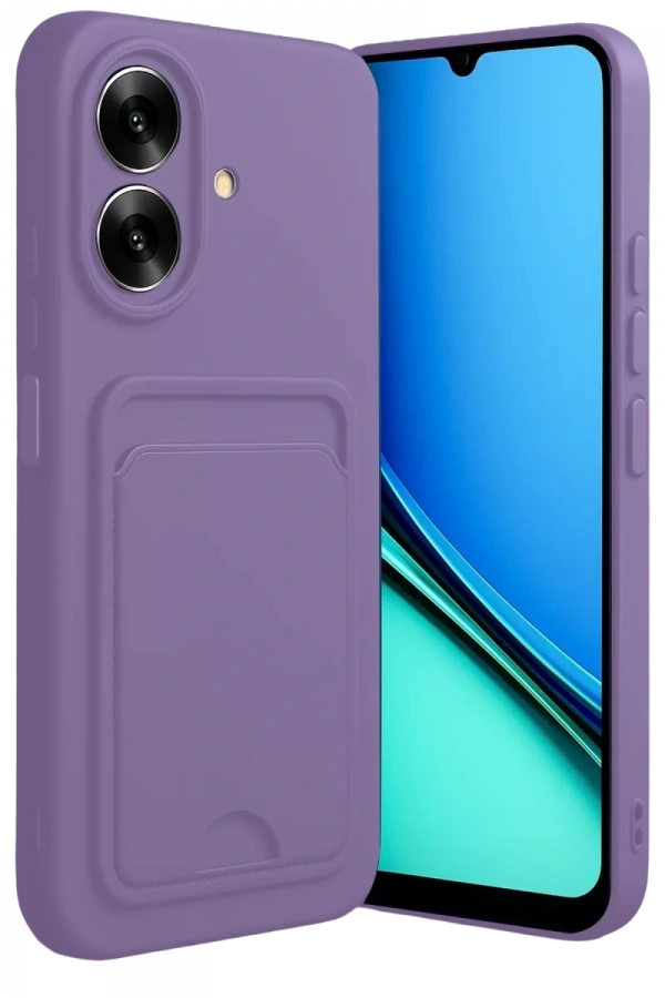 Realme Note 60 Kelvin Kartvizitli Silikon - Lila