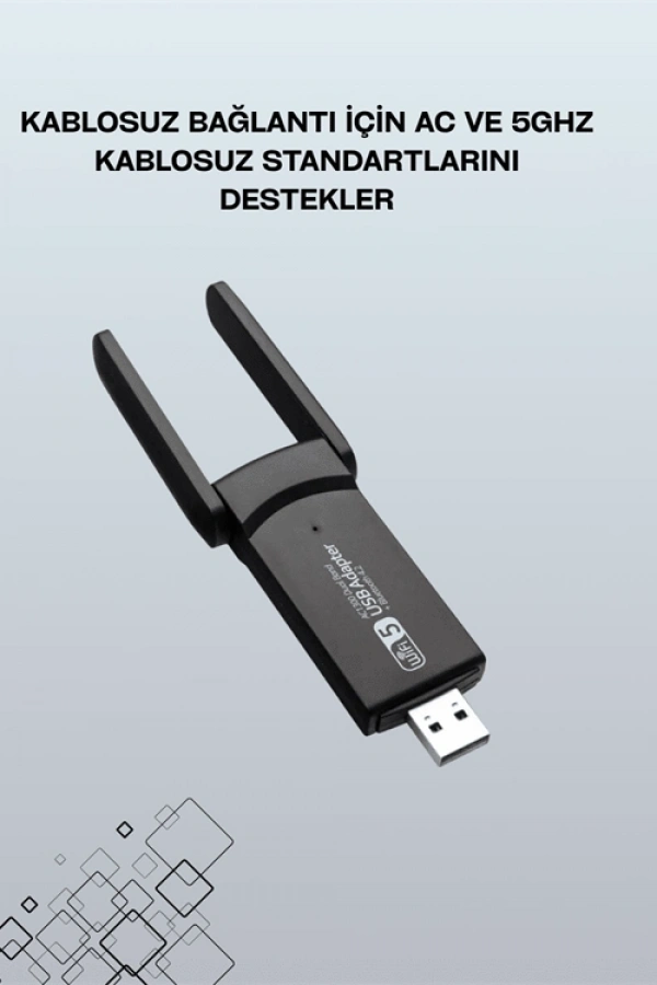 Realtek Chipsetli 5G Destekli Yüksek Hızlı Ağ Adaptörü