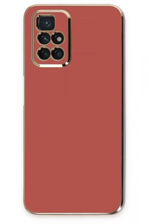 Redmi 10 2022 Kılıf Volet Silikon - Kırmızı