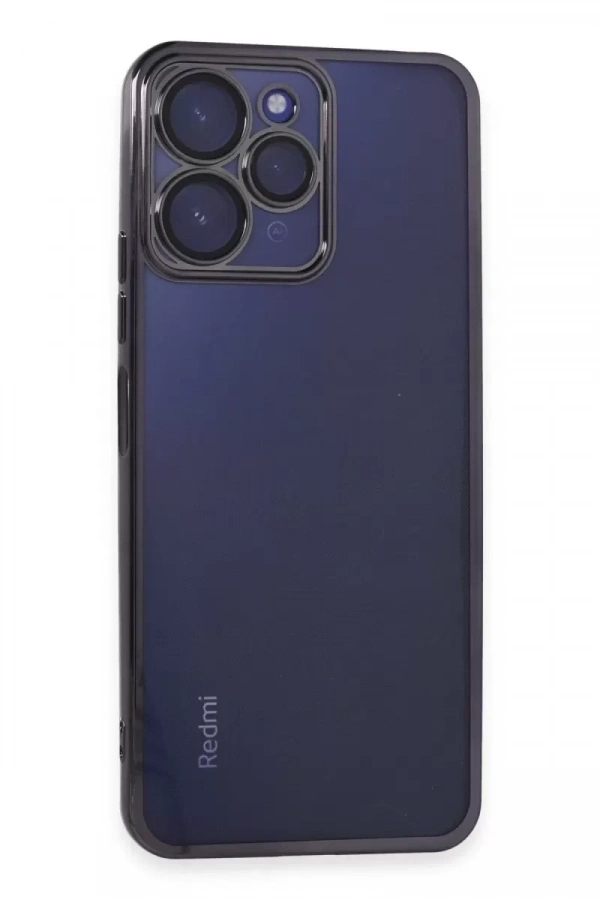 Redmi 12 Kılıf Lensli Silikon - Mor