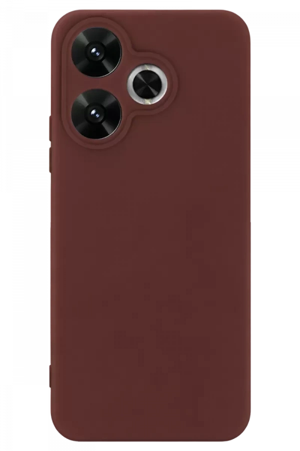 Redmi 13 4G Kılıf First Silikon - Bordo