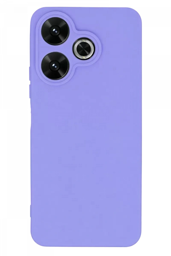 Redmi 13 4G Kılıf First Silikon - Lila