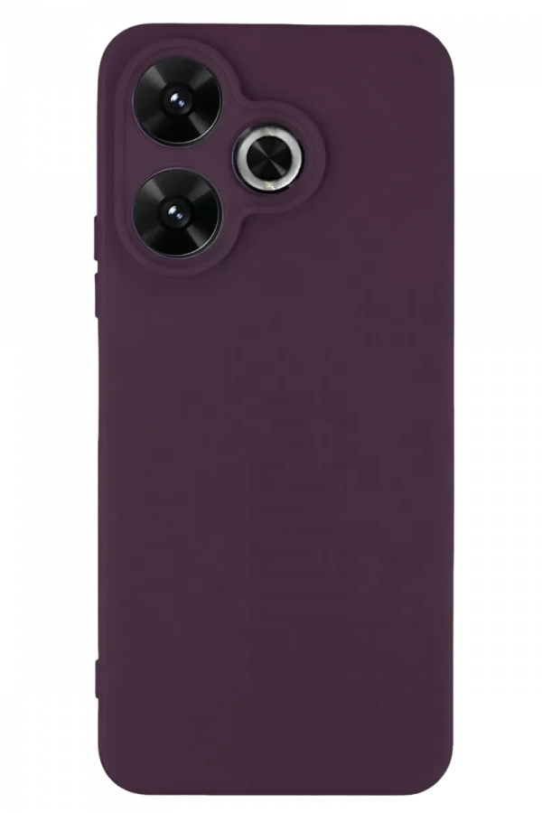 Redmi 13 4G Kılıf First Silikon - Mürdüm