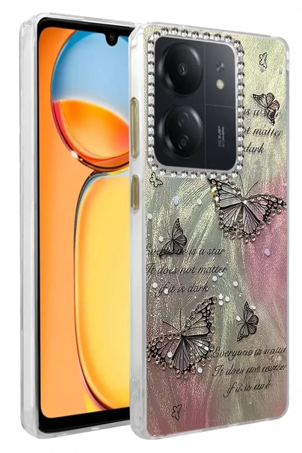 Redmi 13C Kılıf Blade Aynalı Desenli Kapak - Desen 6