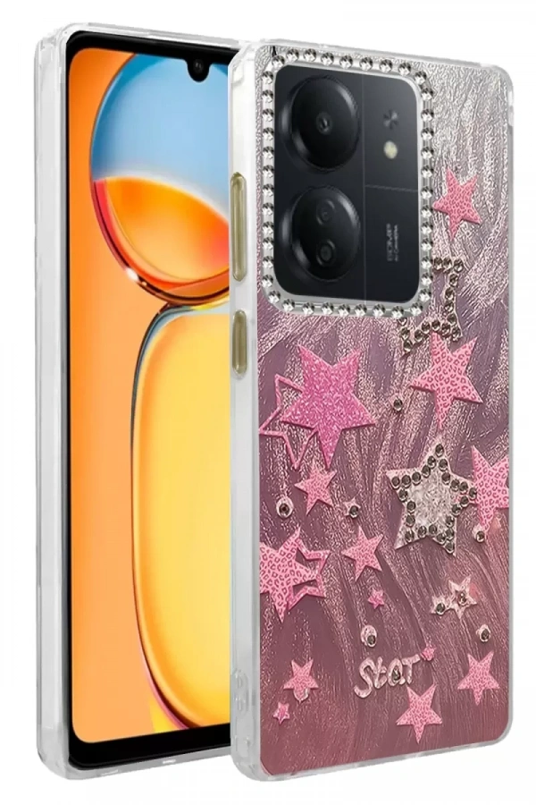 Redmi 13C Kılıf Blade Aynalı Desenli Kapak - Desen 7