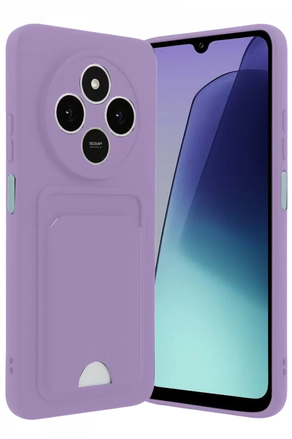 Redmi 14C Kelvin Kartvizitli Silikon - Lila