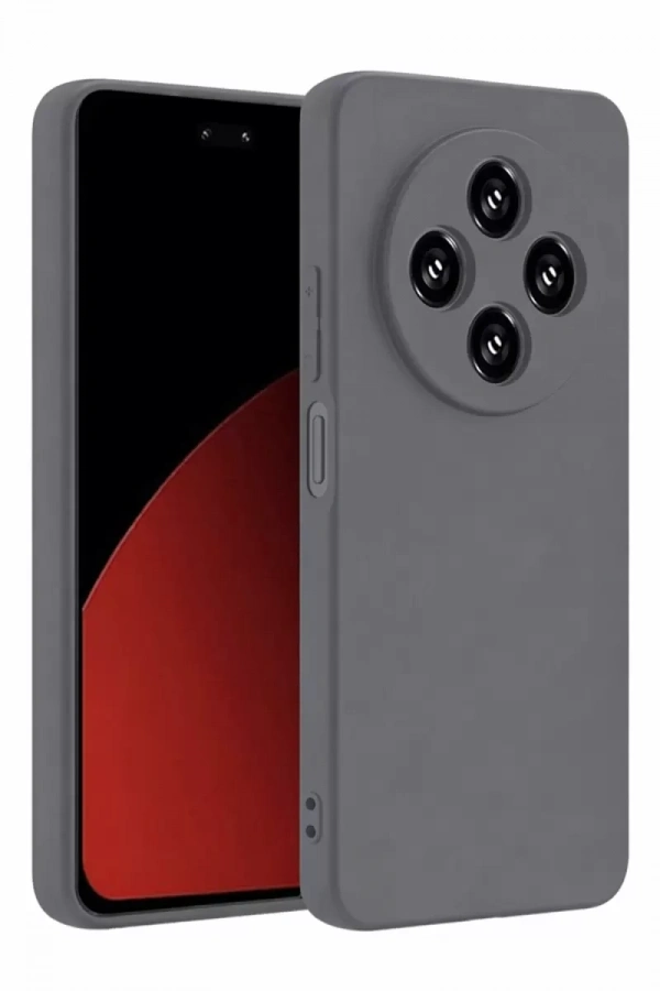 Redmi 14C Kılıf First Silikon - Gri