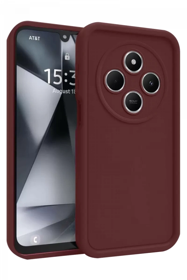 Redmi 14C Kılıf Viera Silikon - Bordo