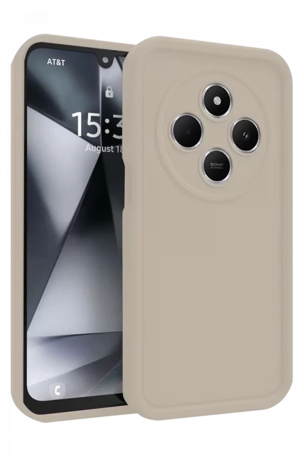Redmi 14C Kılıf Viera Silikon - Krem
