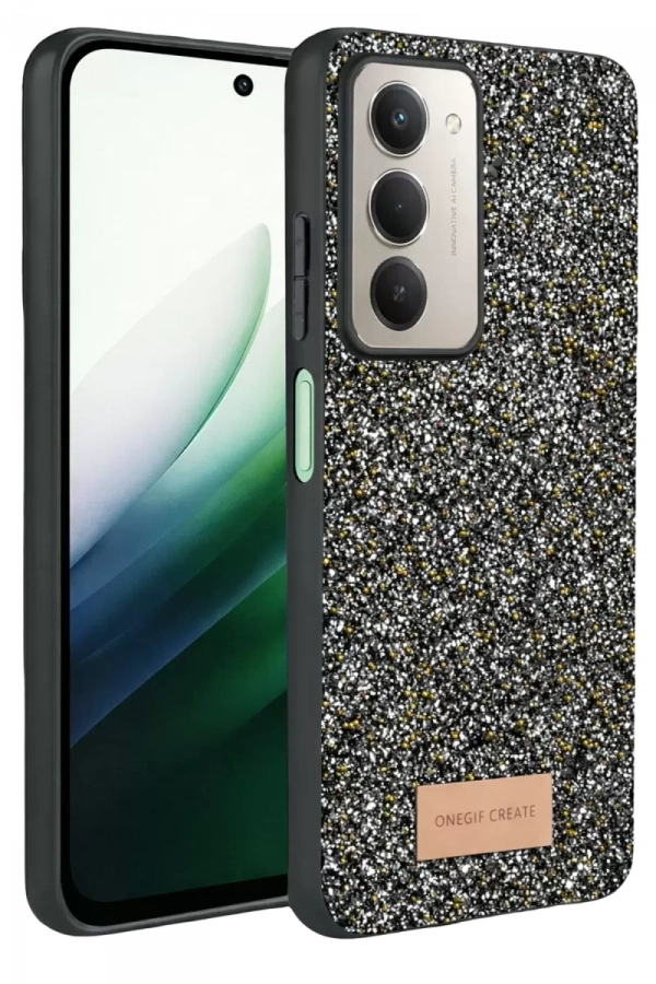 Redmi 15 4G Bright Simli Kapak - Gold