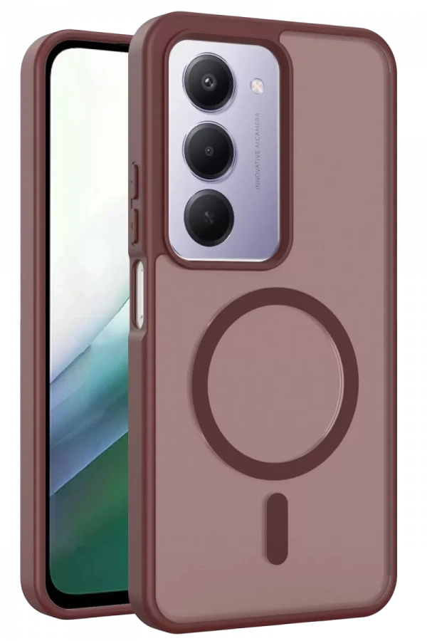 Redmi 15 4G Jota Magsafe Kapak - Bordo