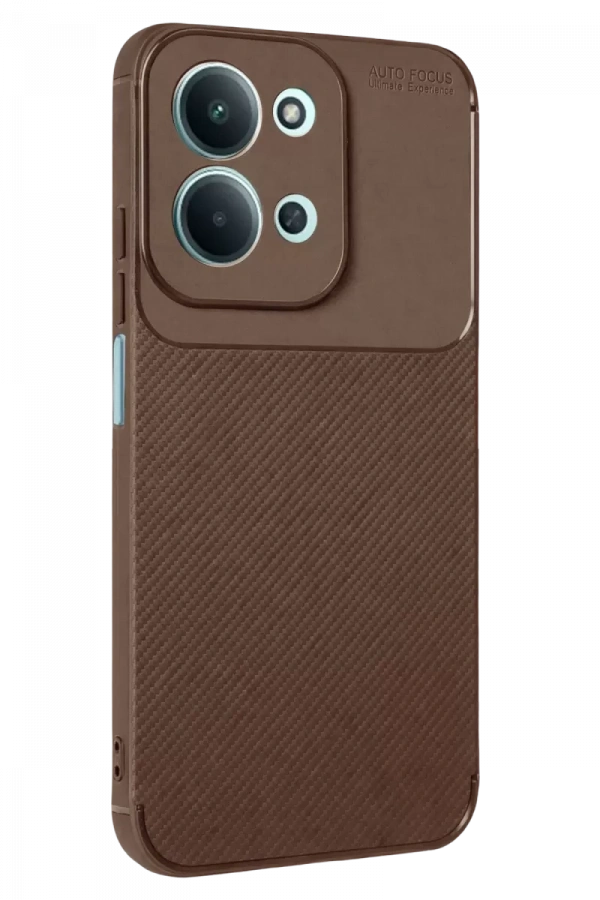 Redmi 15C 5G Auto Focus Karbon Kapak - Kahverengi