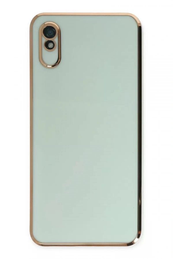 Redmi 9A Kılıf Volet Silikon - Açık Yeşil