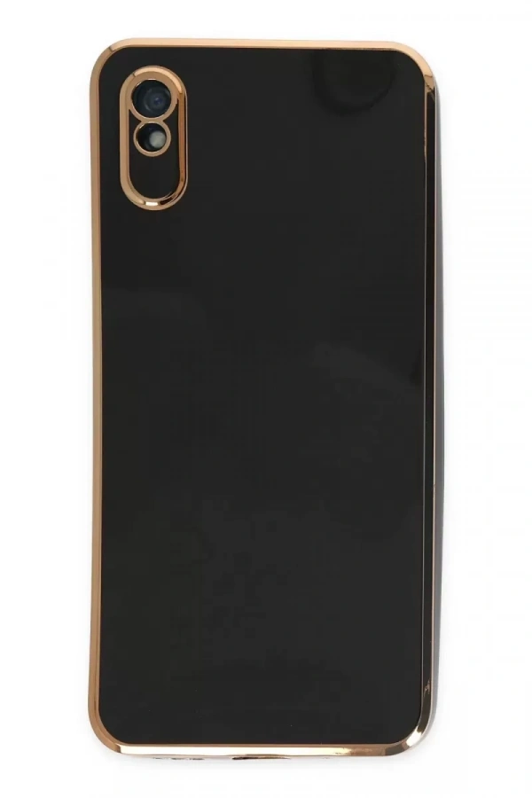 Redmi 9A Kılıf Volet Silikon - Siyah