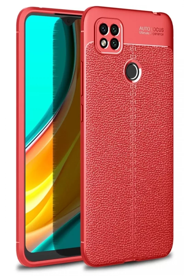 Redmi 9C Kılıf Auto Focus Kapak - Kırmızı