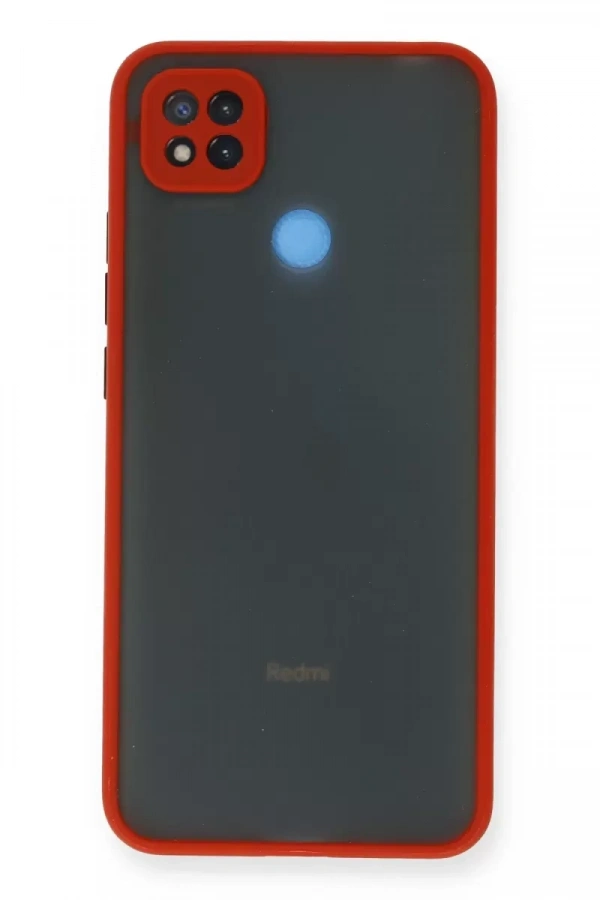 Redmi 9C Kılıf Montreal Silikon Kapak - Kırmızı