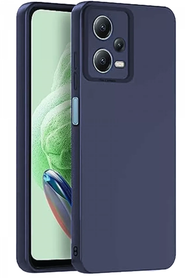 Redmi Note 12 Pro 5G Kılıf Nano içi Kadife Silikon - Lacivert