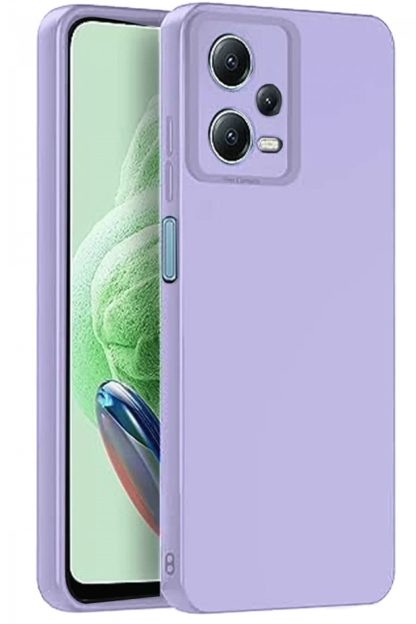 Redmi Note 12 Pro 5G Kılıf Nano içi Kadife Silikon - Lila