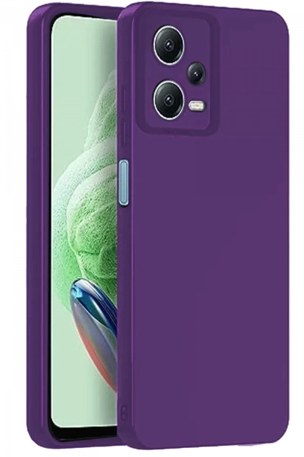 Redmi Note 12 Pro 5G Kılıf Nano içi Kadife Silikon - Mor