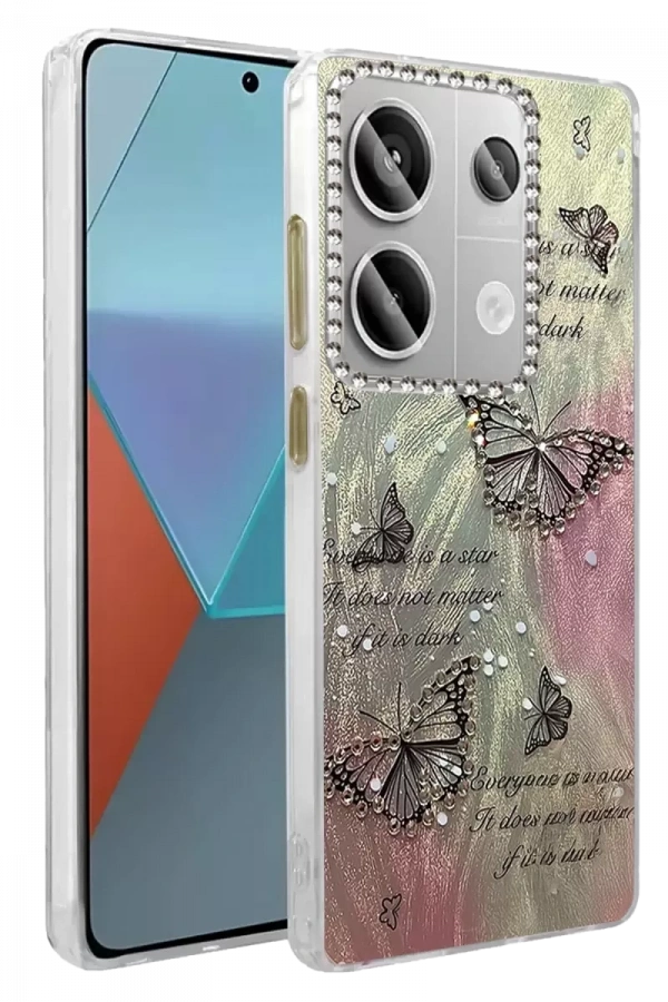 Redmi Note 13 Pro 4G Kılıf Blade Aynalı Desenli Kapak - Desen 6