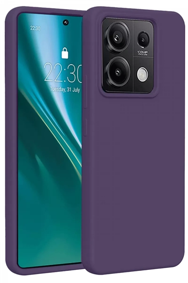 Redmi Note 13 Pro 4G Kılıf First Silikon - Mor