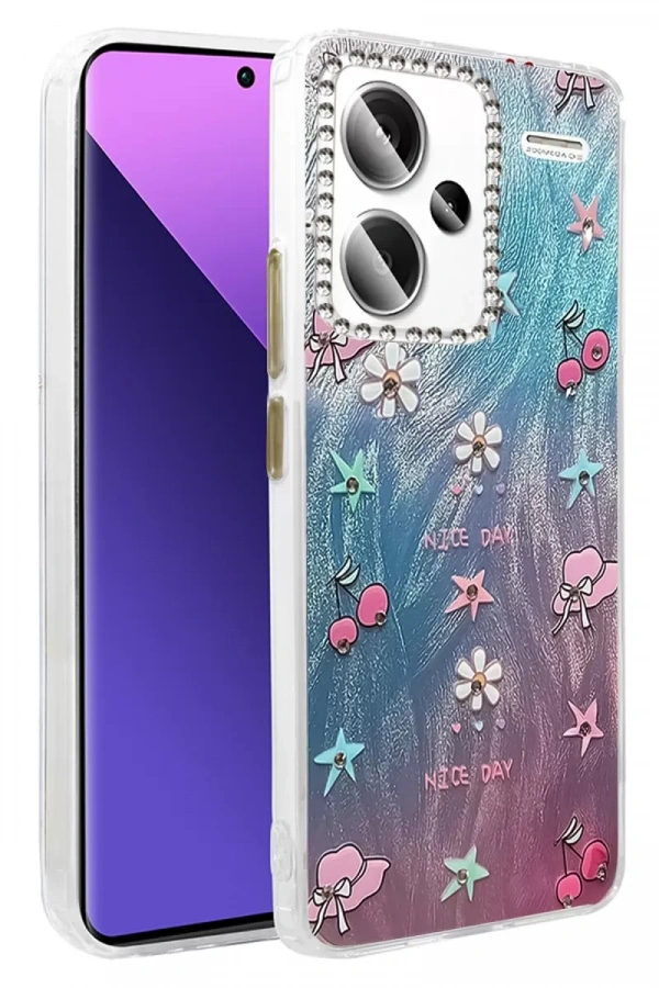 Redmi Note 13 Pro Plus Kılıf Blade Aynalı Desenli Kapak - Desen 4