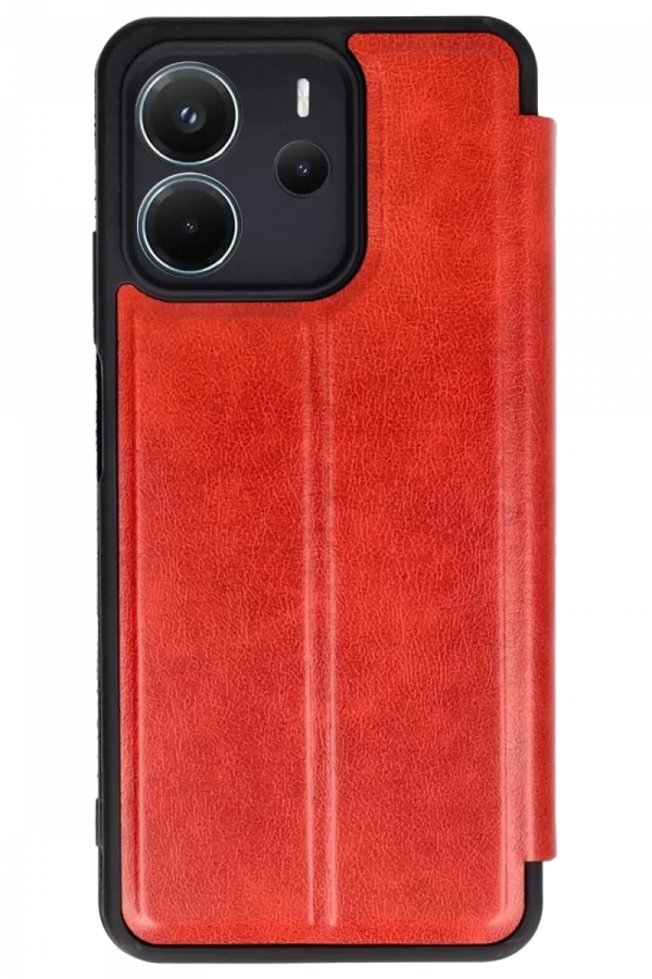 Redmi Note 14 4G Kılıf Flip Cover - Kırmızı